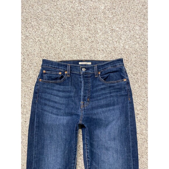 31 Levi's High-Rise Button Fly Wedgie Skinny Raw Hem - Picture 3 of 11